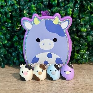 Squish-a-longs by Squishmallows Series 1 Clip-a-longs Cow Bundle